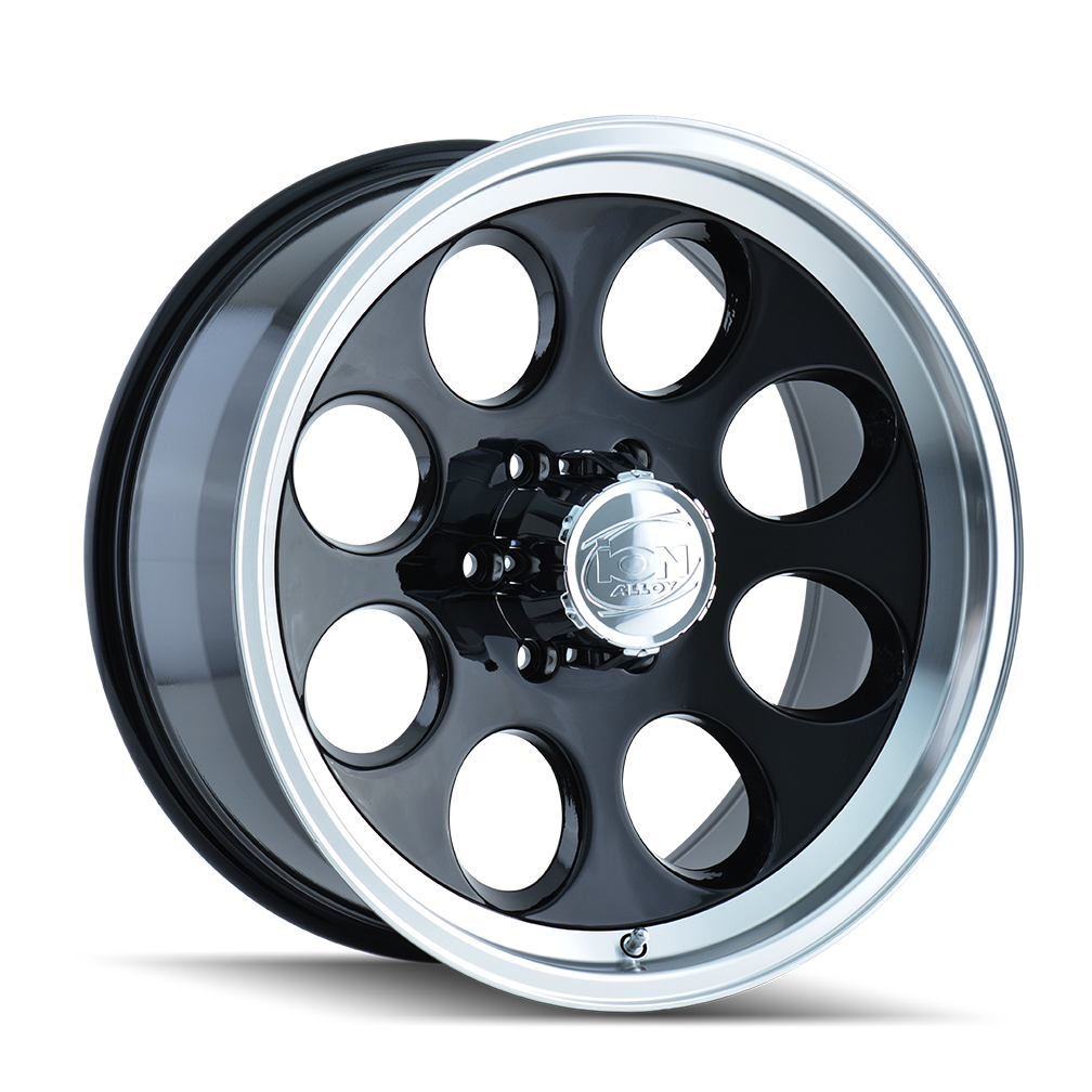 15x10 Ion 171 Black/Machined Wheels 5x5 (-38mm) Set of 4 | eBay